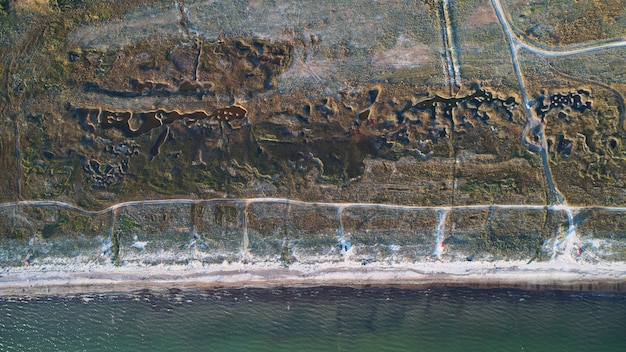 Vue aérienne du cratère du Ngorongoro lac natron Tanzanie Afrique