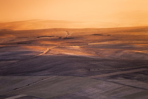Vue aérienne du paysage contre le ciel