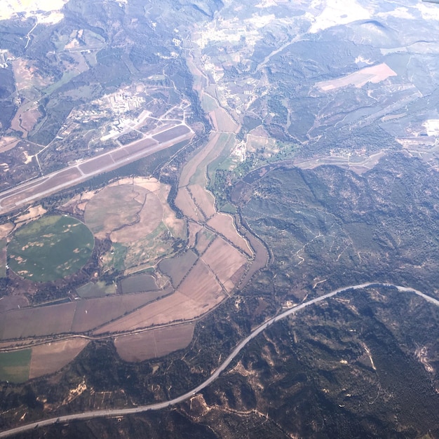 Photo vue aérienne du paysage