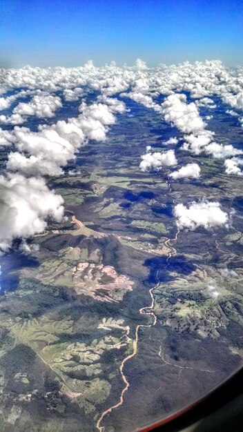 Photo vue aérienne du paysage