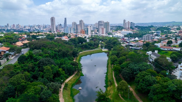 Vue aérienne du quartier de Campolim à Sorocaba Brésil