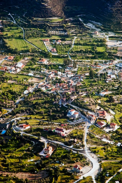 Vue aérienne du quartier résidentiel