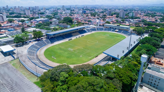 Vue aérienne du stade Martins Pereira à Sao Jose dos Campos Brésil