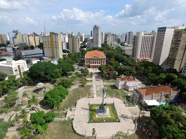 Vue aérienne du théâtre Paz à Belem do Para, Brésil