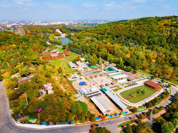 Photo vue aérienne du zoo de nalchik à nalchik