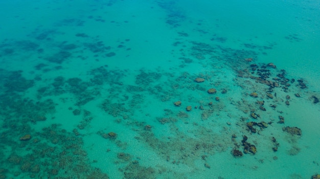 Vue aérienne de l&#39;eau de mer