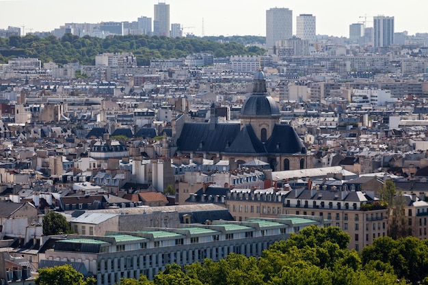 Vue aérienne de l'église SaintPaulSaintLouis à Paris