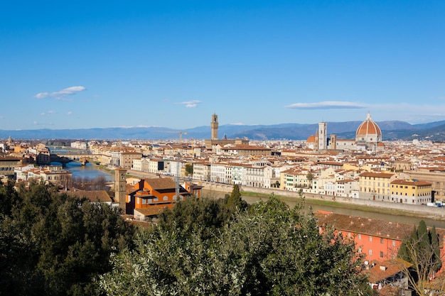 Vue aérienne de Florence Toscane Italie