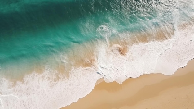 Vue aérienne d'un fond d'été texturé naturel de plage