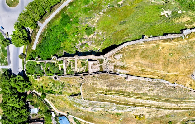 Vue aérienne de la forteresse de Gori dans la région de Shida Kartli en Géorgie