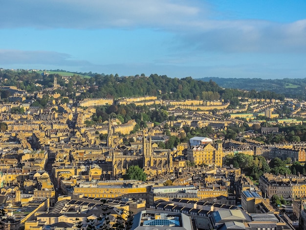 Vue aérienne HDR de Bath