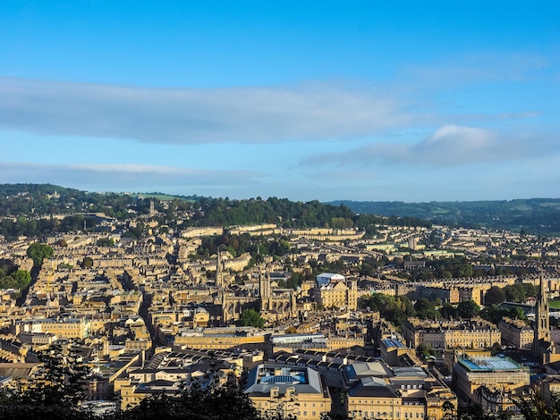 Vue aérienne HDR de Bath