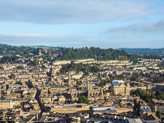 Vue aérienne HDR de Bath