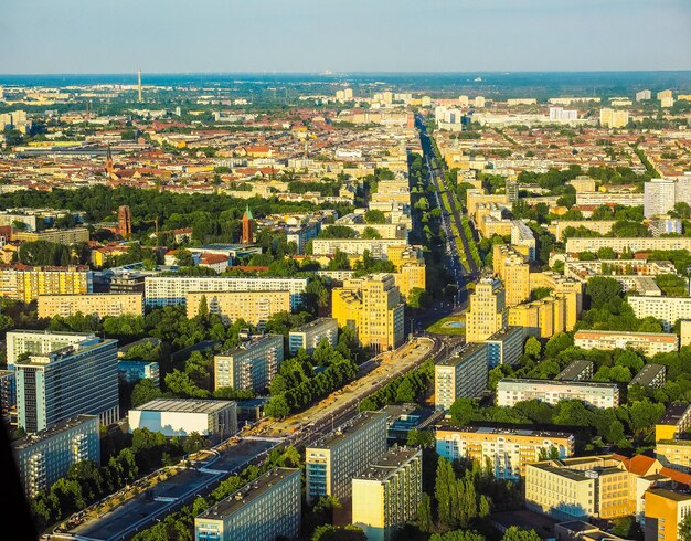 Vue aérienne HDR de Berlin