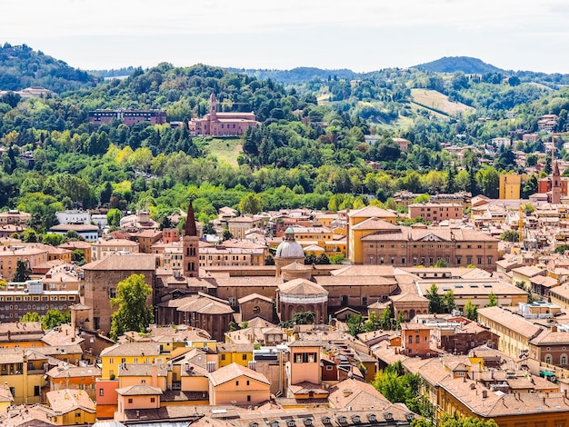 Vue aérienne HDR de Bologne