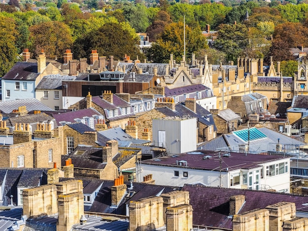 Vue aérienne HDR de Cambridge