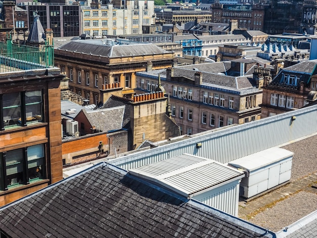 Vue aérienne HDR de Glasgow