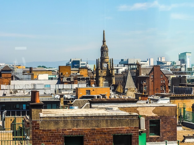 Vue aérienne HDR de Glasgow