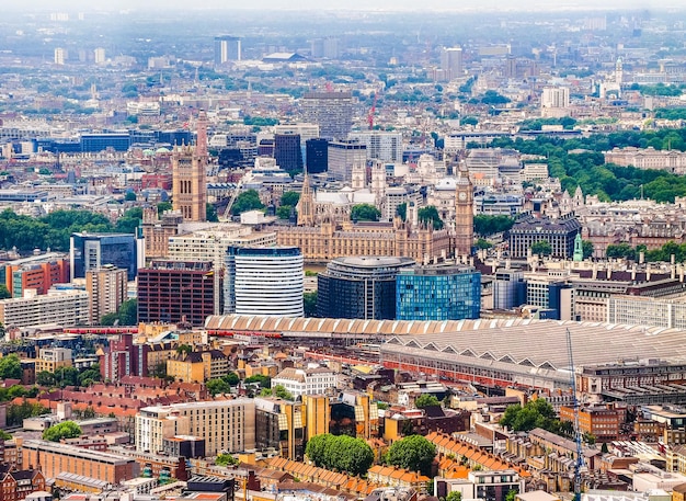 Vue aérienne HDR de Londres