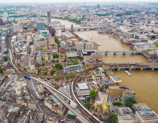 Vue aérienne HDR de Londres