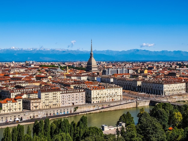 Vue aérienne HDR de Turin