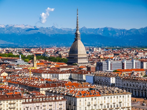 Vue aérienne HDR de Turin