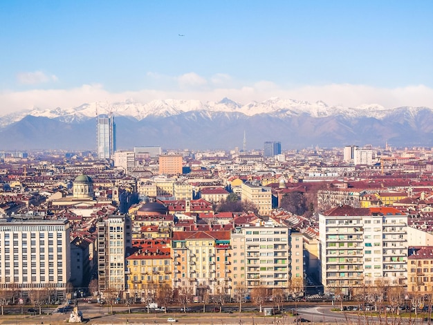 Vue aérienne HDR de Turin