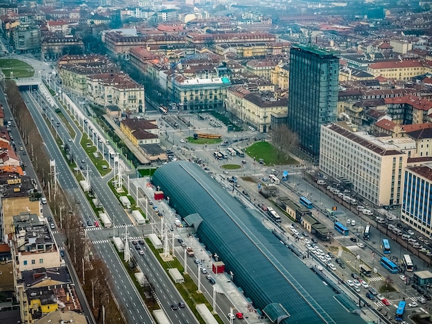 Vue aérienne HDR de Turin