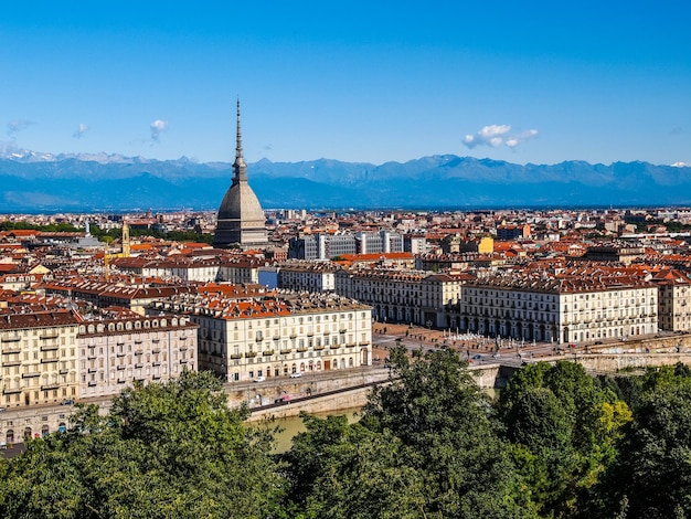 Vue aérienne HDR de Turin