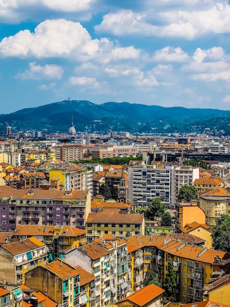 Vue aérienne HDR de Turin