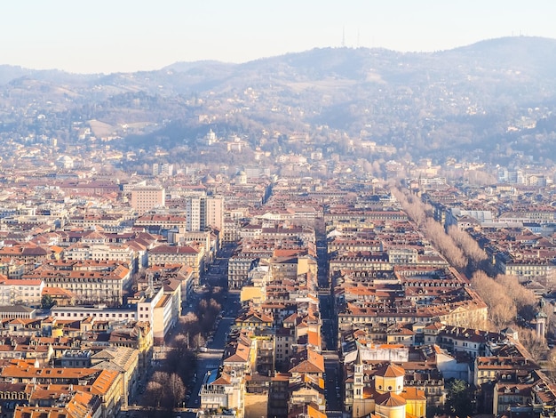 Vue aérienne HDR de Turin