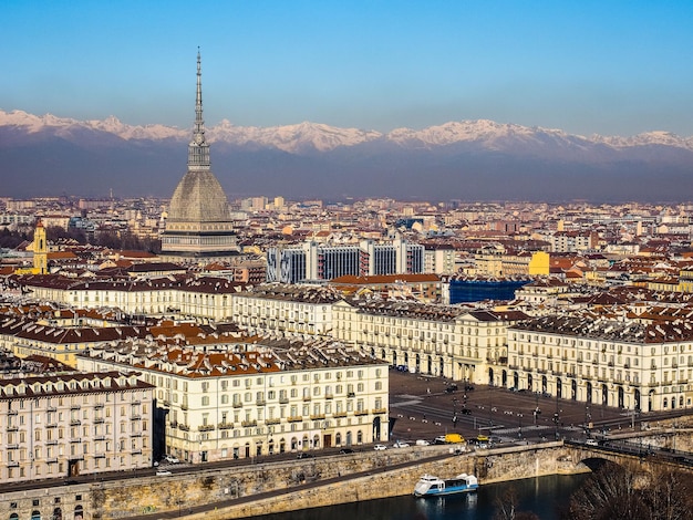 Vue aérienne HDR de Turin