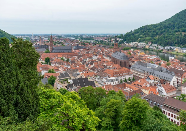 Vue aérienne de Heidelberg