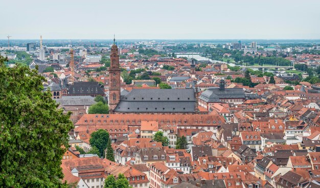 Vue aérienne de Heidelberg