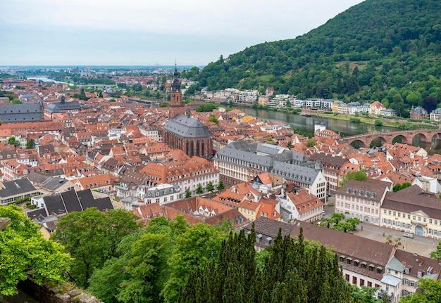 Vue aérienne de Heidelberg