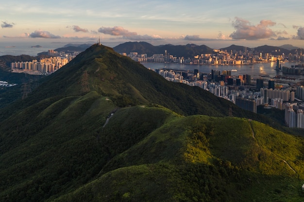 Vue aérienne de Hong Kong