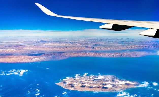 Vue aérienne de l'île de Kish dans le golfe Persique, en Iran. Moyen-orient