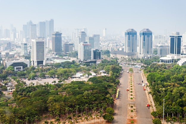 Vue aérienne de Jakarta