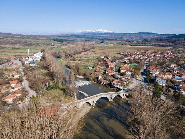 Photo vue aérienne de kadin le plus dans nevestino bulgarie