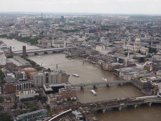 Vue aérienne de Londres