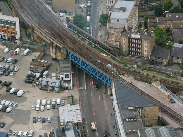 Vue aérienne de Londres