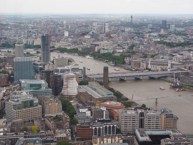 Vue aérienne de Londres