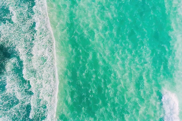 Vue aérienne mer vague marée surf paysage marin d'été