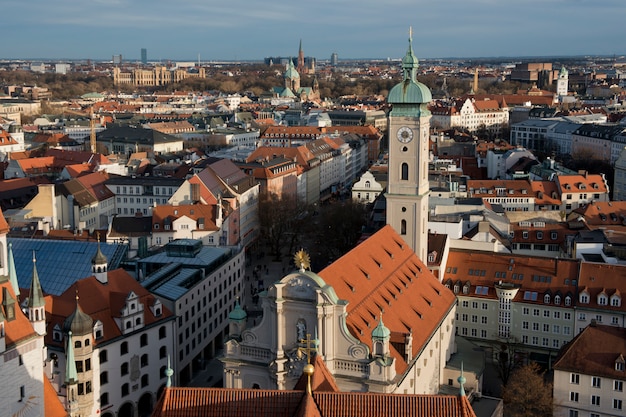 Vue aérienne de Munich