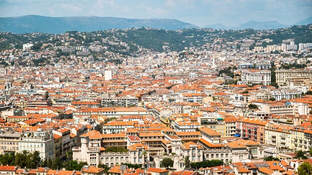 Vue aérienne de Nice, France