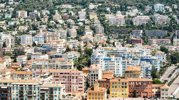 Vue aérienne de Nice, France