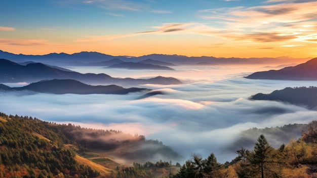 Vue aérienne Nuages blancs dans le ciel bleu Vue supérieure depuis un drone Vue aérienne à vol d'oiseau Vue aérienne supérieure