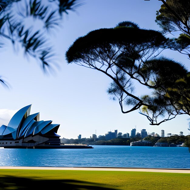 Une vue aérienne de l'opéra de Sydney