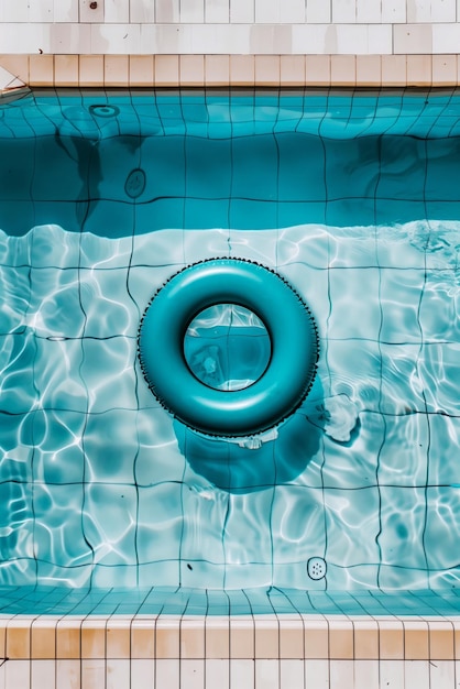 Vue aérienne d'une piscine de luxe