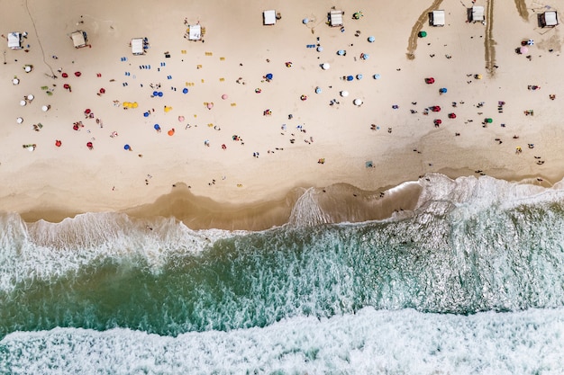 Vue Aérienne De La Plage De Copacabana.